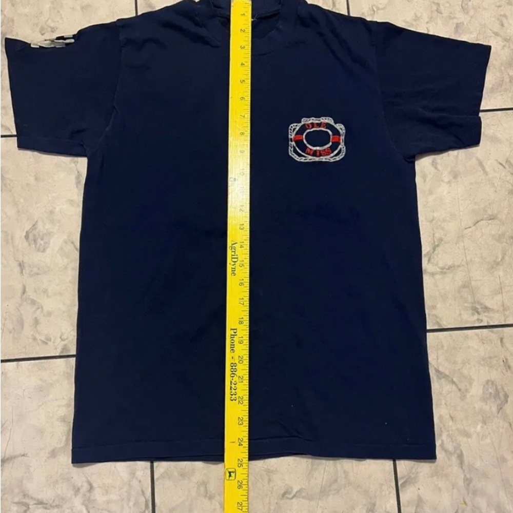 Vintage Ole Miss Rebels University Of Mississippi Lifeguard T Shirt Large 42/44